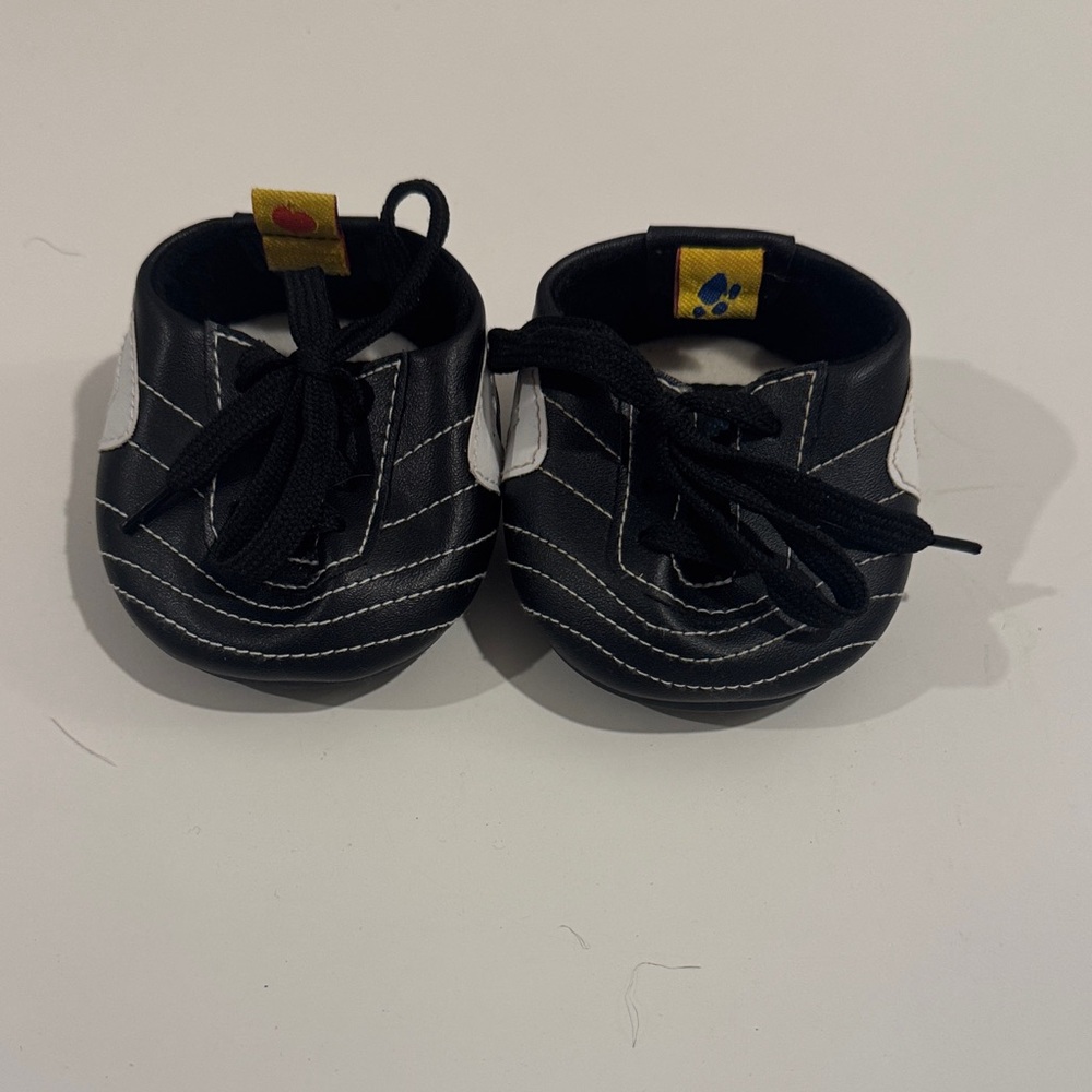 Build-A-Bear Workshop black and white soccer cleats